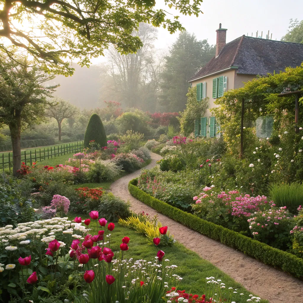 Colorful garden by James Baldwin